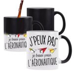 Mug magique j'peux pas avion en papier aronautique tasse humour tasse cadeau personnalis