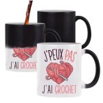 Mug magique j'peux pas crochet tasse humour tasse cadeau personnalis