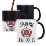 Mug magique j'peux pas foot us tasse humour tasse cadeau personnalis