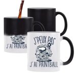 Mug magique j'peux pas paintball tasse humour tasse cadeau personnalis