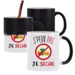 Mug magique j'peux pas sèche tasse humour tasse cadeau personnalisé Mug magique j'peux pas sèche tasse humour tasse cadeau personnalisé