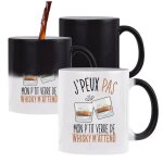 Mug magique j'peux pas whisky tasse humour tasse cadeau personnalis