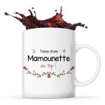 Mug - mamounette au top - c�ramique - 325 ml - r�sistant lave - vaisselle et micro - onde
