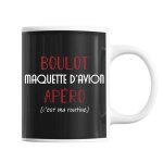 Mug maquette d'avion c'est ma routine tasse humour