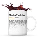 Mug marie - christine avis soeur recommandation tasse famille cadeau anniversaire no�l