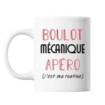 Mug - m�canique - c'est ma routine - c�ramique - 325 ml - r�sistant lave - vaisselle et micro - onde