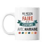 Mug - ma mission couture - personnalis� - c�ramique - 325 ml - r�sistant lave - vaisselle