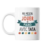 Mug - ma mission piano - c�ramique - 325 ml - r�sistant lave - vaisselle et micro - onde