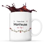 Mug - monteuse au top - c�ramique - imprim� recto / verso - r�sistant lave - vaisselle