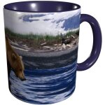 Mug avec motif ours de montagne enneigee, tasse coloree pour the, cafe et chocolat chaud pour the, cafe, ... Mug avec motif ours de montagne enneigee, tasse coloree pour the, cafe et chocolat chaud pour the, cafe, ...