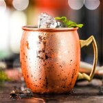 Mug pour mulet de moscou, chope pour caf et bire, chope avec marteau plaqu cuivre, accessoire de bar ...