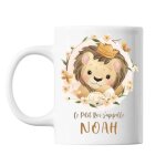 Mug noah b�b� lion roi cadeau b�b� et naissance