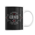 Mug nom de famille girard tasse sacr�e