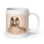 Mug oie egyptienne, portrait en graphite 567 ml