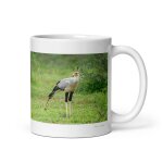 Mug oiseau secr�taire, le marcheur intr�pide de la savane 312 ml