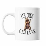 Mug ours c'est la vie cadeau tasse personnalis�e