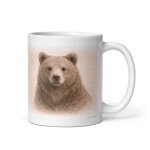 Mug ours, portrait en graphite 312 ml
