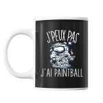 Mug paintball j'peux pas noir tasse cadeau personnalis�