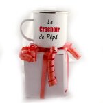 Mug papa inox emaillé le crachoir de pépé tasse cadeau fête des pères Mug papa inox emaillé le crachoir de pépé tasse cadeau fête des pères