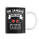 Mug papa tarot trentenaire tasse dr�le pour p�re joueur de cartes id�e cadeau anniversaire no�l f�te ...