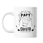Mug - papy cuisto - blanc - c�ramique - 325 ml - r�sistant lave - vaisselle et micro - onde