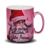Mug nol personnalis avec le prnom as - tu et gentille message du pre nol paillet pour un effet ...