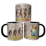 Mug personnalisé tasse a café - evolution de l'homme super heros homer simpson réf 20 Mug personnalisé tasse a café - evolution de l'homme super heros homer simpson réf 20