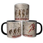 Mug personnalis� tasse a caf� - evolution de l'homme super heros iron man r�f 04