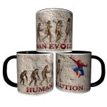 Mug personnalisé tasse a café - evolution de l'homme super heros spiderman réf 07 Mug personnalisé tasse a café - evolution de l'homme super heros spiderman réf 07