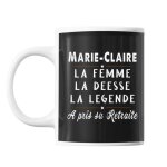 Mug personnalis - marie claire - prnom marie - claire - cramique - blanc - 325 ml