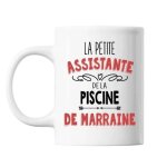 Mug la petite assistante de la piscine de marraine tasse cadeau personnalis