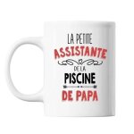 Mug la petite assistante de la piscine de papa tasse cadeau personnalisé Mug la petite assistante de la piscine de papa tasse cadeau personnalisé