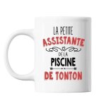 Mug la petite assistante de la piscine de tonton tasse cadeau personnalis