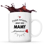 Mug petite boisson d'une mamy d'amour id�e tasse cadeau famille f�te des grand - m�res anniversaire no�l ...