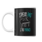 Mug - piano j'peux pas - c�ramique - 325 ml - r�sistant lave - vaisselle et micro - onde