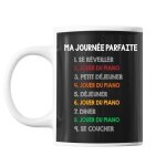 Mug - piano - journ�e parfaite - c�ramique - 325 ml - r�sistant lave - vaisselle et micro - onde