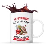 Mug - la poissonni�re - c�ramique - design recto / verso - compatible lave - vaisselle