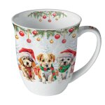 Mug en porcelaine fine chiots de noël – 0, 4 litre Mug en porcelaine fine chiots de noël – 0, 4 litre