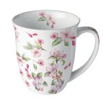 Mug en porcelaine fine fleurs de cerisier – 0, 4 litre Mug en porcelaine fine fleurs de cerisier – 0, 4 litre