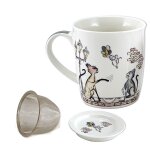 Mug en porcelaine avec infuseur chary
