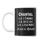 Mug prnom chantal cadeau dpart retraite tasse cadeau personnalis