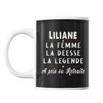 Mug prnom liliane cadeau dpart retraite tasse cadeau personnalis