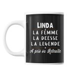 Mug prnom linda cadeau dpart retraite tasse cadeau personnalis