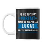Mug pr�nom lucas homme parfait tasse cadeau personnalis�