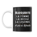 Mug prnom marguerite cadeau dpart retraite tasse cadeau personnalis