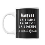 Mug prnom maryse cadeau dpart retraite tasse cadeau personnalis