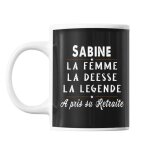 Mug prnom sabine cadeau dpart retraite tasse cadeau personnalis