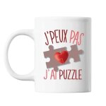 Mug puzzle j'peux pas blanc tasse cadeau personnalis�