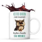 Mug cette queen la plus chouette tasse couple pr�nom saint valentin cadeau famille anniversaire no�l