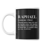 Mug raphael pr�nom d�finition tasse cadeau personnalis�